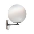 Isotta - Aplique de parede em vidro veneziano branco, fabricado na Itália.