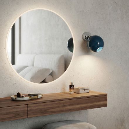 Lumira - Arandela de parede pequena em vidro veneziano, fabricada na Itália. Viadurini