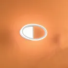 Candeeiro de parede LED com estrutura metálica branca ou dourada - Raissa Viadurini