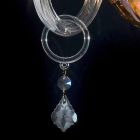 Aplique de vidro clássico em cristal e vidro Belle, 2 peças Viadurini