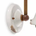 Arandelas de parede de cerâmica e metal estilo industrial Skyler Viadurini