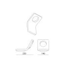 Candeeiro de parede em majólica toscana esmaltada fabricado na Itália - Toscot Vivaldi Viadurini