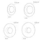 Nora - Luminária de parede metálica com difusor de plexiglass micropontilhado Viadurini