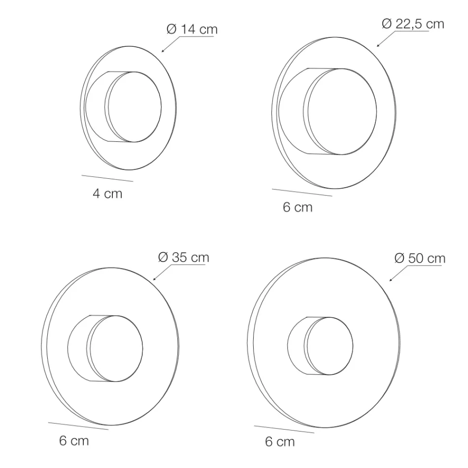 Nora - Luminária de parede metálica com difusor de plexiglass micropontilhado Viadurini