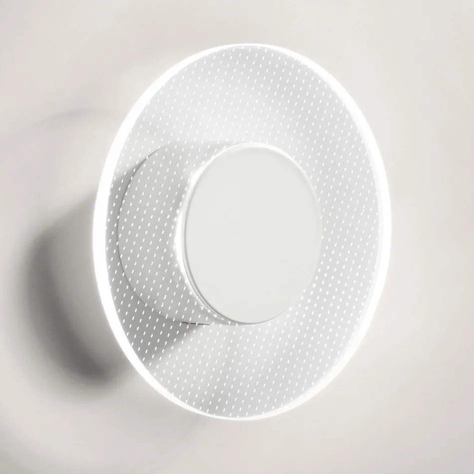 Nora - Luminária de parede metálica com difusor de plexiglass micropontilhado Viadurini