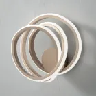 Candeeiro de parede em quarto de design moderno de metal dourado - Point Viadurini