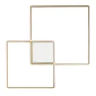 Moderno - aplique formal de metal pintado de ouro com LED Viadurini