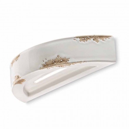 Parede vintage crescente cerâmica Helen Ferroluce Viadurini