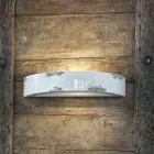 Parede vintage crescente cerâmica Helen Ferroluce Viadurini