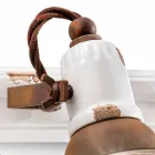 Design Applique e três focos de cerâmica e metal Lacey Viadurini