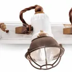 Design Applique e três focos de cerâmica e metal Lacey Viadurini