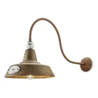 Luminária de Parede Design Industrial em Ferro e Cerâmica Feita à Mão - Grunge Viadurini