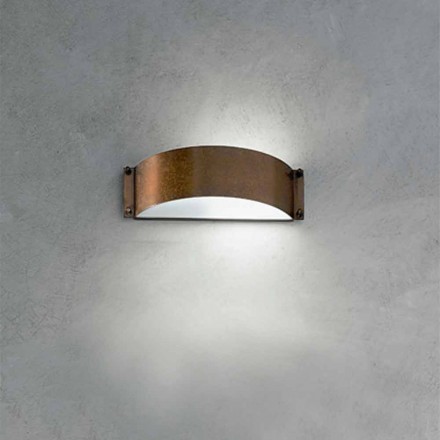 Moda applique pequeno cobre e metacrilato branco Viadurini