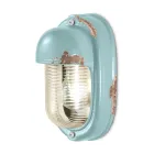 Luminária de Parede Cerâmica Artesanal e Ferro Industrial Vertical - Vintage Viadurini