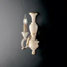 Luminárias de parede de madeira fabricadas na Itália para decoração de interiores - Florença Viadurini