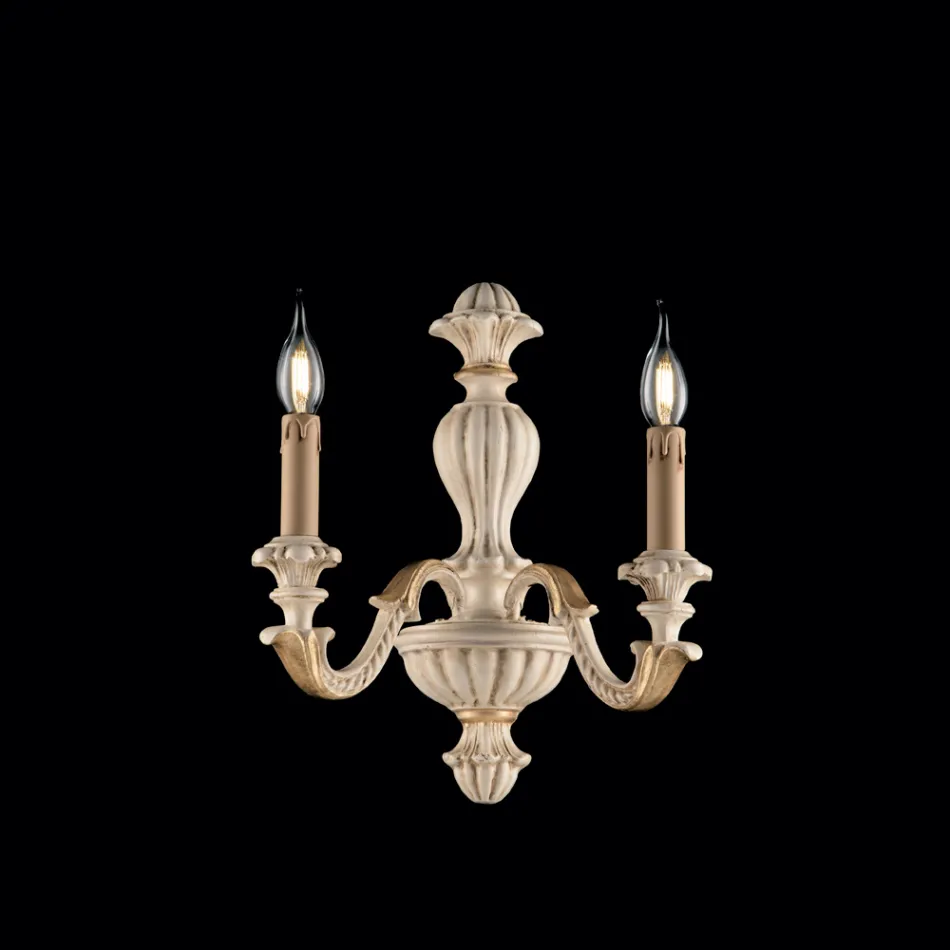 Luminárias de parede de madeira fabricadas na Itália para decoração de interiores - Milão Viadurini