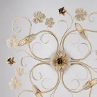 Luminária de parede LED em metal cromado para iluminação elegante e funcional – Fiore Viadurini