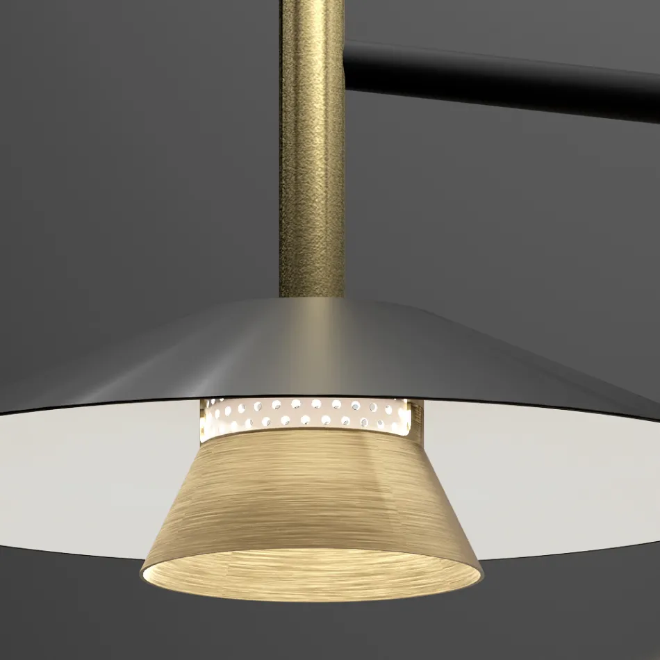 Luminárias de parede de metal em vários acabamentos, fabricadas na Itália - Mira Viadurini