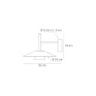 Luminárias de parede de metal em vários acabamentos, fabricadas na Itália - Mira Viadurini