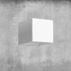 Aplique em latão e gesso fabricado na Itália - Cubetto Aldo Bernardi Viadurini