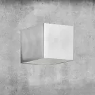 Aplique em latão e gesso fabricado na Itália - Cubetto Aldo Bernardi Viadurini