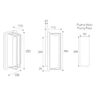 Luminária de parede vintage em latão, soquete E27, luz ambiente, fabricada na Itália - Cristal Viadurini