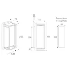 Arandela de parede vintage em latão, fabricada inteiramente na Itália - Cristal Viadurini