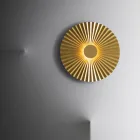 Lâmpada de parede LED em latão plissado Made in Italy - Pliè by Il Fanale Viadurini