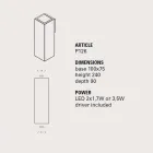 Arandela LED para exterior Smith - Toscot em design de barro H 24 cm Viadurini