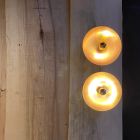 Candeeiro de parede LED exterior estilo vintage em latão fabricado na Itália - Manuto Viadurini