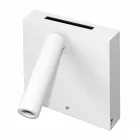 Aplique decorativo LED em alumínio branco ou preto com portas USB - Paola Viadurini