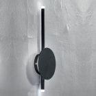 Candeeiro de parede LED de design moderno em branco, preto ou metal dourado - mão Viadurini