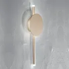 Candeeiro de parede LED de design moderno em branco, preto ou metal dourado - mão Viadurini