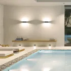 Candeeiro de parede LED para interior em alumínio branco, preto ou corten - Renella Viadurini