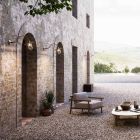 Apliques de parede em latão, cobre e vidro na Itália - Chiocciola Viadurini