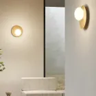 Luminária de parede ou teto em alumínio, metal e vidro branco - Luma Viadurini