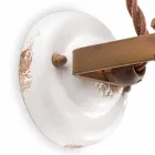 Spot ajustável de cerâmica e metal applique Kendra Ferroluce Viadurini