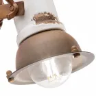 Spot ajustável de cerâmica e metal applique Kendra Ferroluce Viadurini