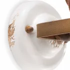 Spot ajustável de cerâmica e metal applique Kendra Ferroluce Viadurini