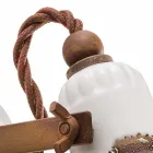 Spot ajustável de cerâmica e metal applique Kendra Ferroluce Viadurini