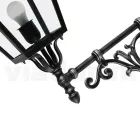 Candeeiro de parede exterior em alumínio e vidro Made in Italy Vintage - Bonaria Viadurini