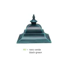 Candeeiro de parede exterior em alumínio e vidro Made in Italy Vintage - Bonaria Viadurini