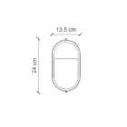 Candeeiro de parede vertical para exterior em cerâmica pintada à mão - Brindisi Viadurini