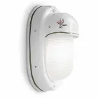 Candeeiro de parede vertical para exterior em cerâmica pintada à mão - Brindisi Viadurini