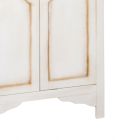 Armário de madeira branca patinada com 2 portas Made in Italy - Agni Viadurini