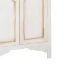 Armário de madeira branca patinada com 2 portas Made in Italy - Agni Viadurini