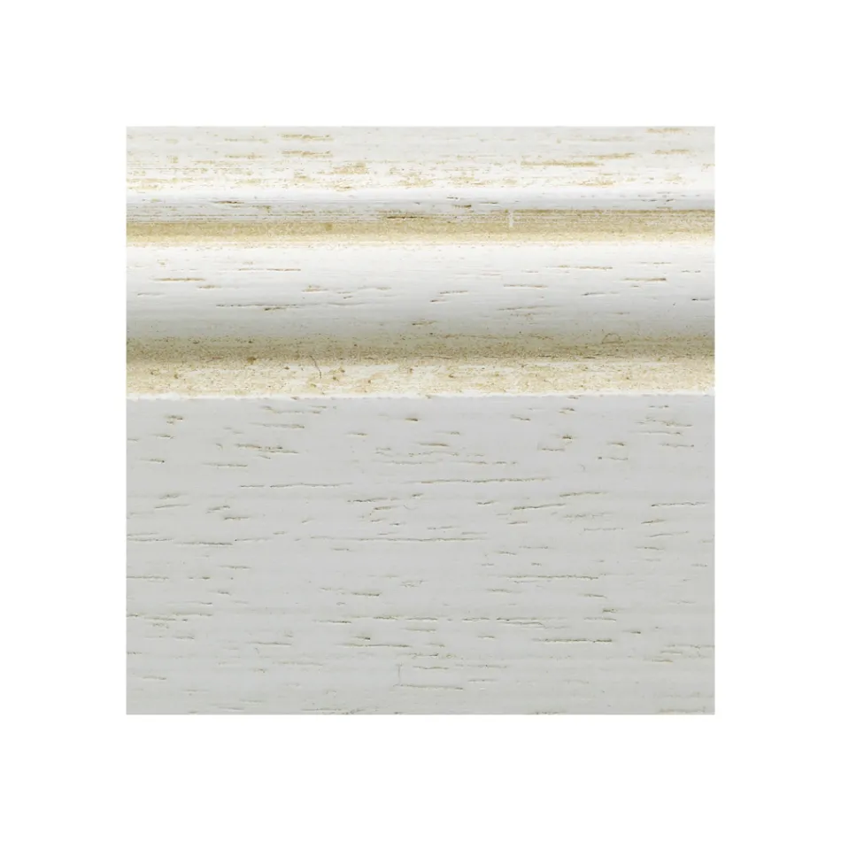 Armário de madeira branca patinada com 2 portas Made in Italy - Agni Viadurini