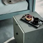 Mobília de quarto com 4 elementos de estilo moderno feitos na Itália - Eletta Viadurini