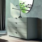 Mobília de quarto com 4 elementos de estilo moderno feitos na Itália - Eletta Viadurini
