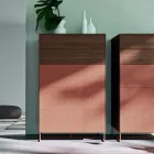 Móveis de quarto de 5 elementos feitos na Itália de luxo - Zakynthos Viadurini